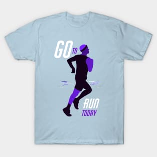 Runner Man Abstract T-Shirt